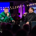 Macklemore and Elliott Wilson. Photo by Stephanie Dore.